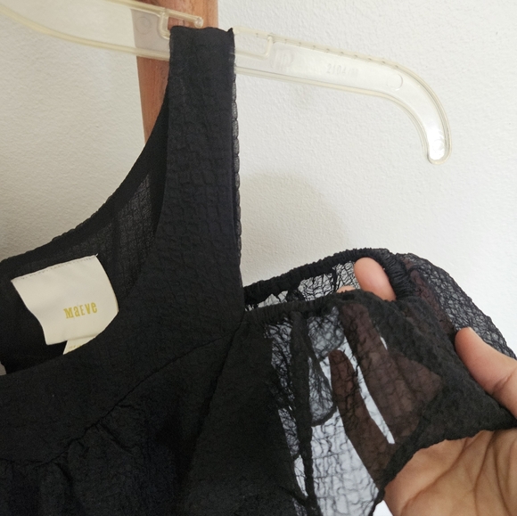 Anthropologie Maeve Open Shoulder Shirt - Picture 12 of 14